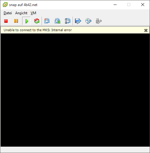 VMware vSphrer Konsole